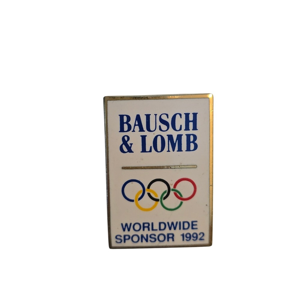 Bausch & Lomb 1992 Olympic‎ Games Worldwide Sponsor Vintage Enamel Pin 36USC380